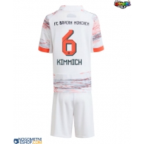 Otroški Nogometni dresi Bayern Munich Joshua Kimmich #6 Gostujoči 2025-26 Kratek Rokav (+ Kratke hlače)